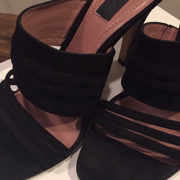 NOT FOR SALE: Derek Lam Black Suede Slide Heel - Picture 2 of 6